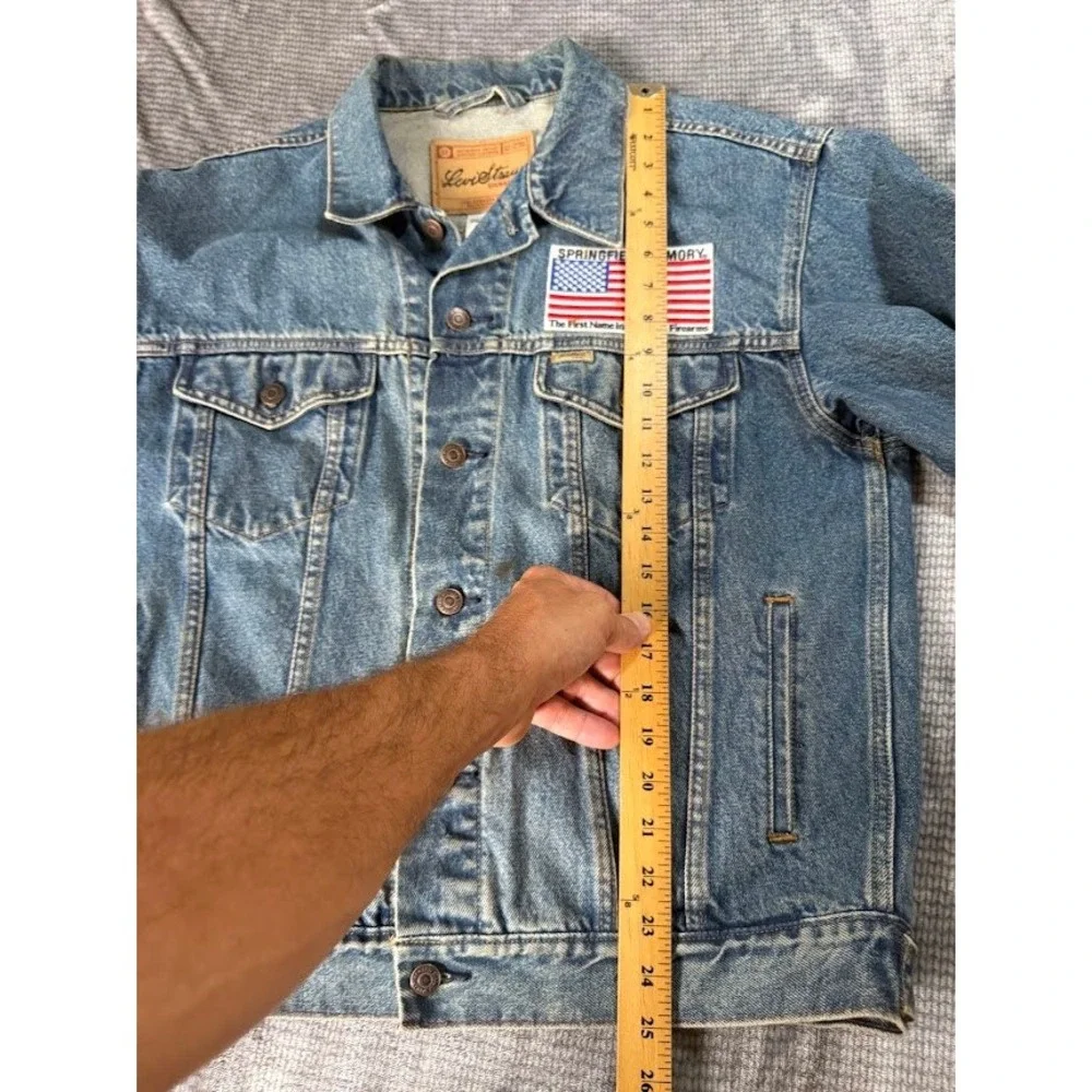 Levi Strauss Signature Denim Jacket M Blue Springfield Armory‎ Combat Engineer.